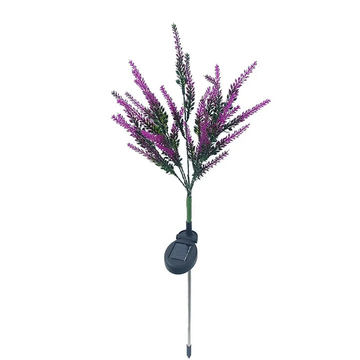 Solar LED Hage Blomster Lys - Dekorative Lavendel Utendørs Lys for Hage og Terrasse, vanntette, energieffektive | Skanto