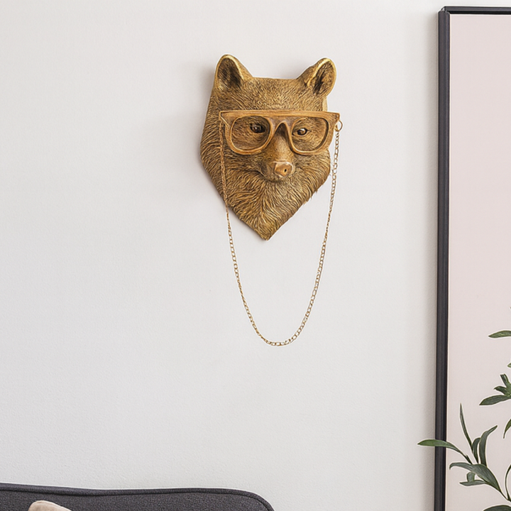 Skanto | Veggkunst Vintage Harpiks Dyr Hode Skulptur