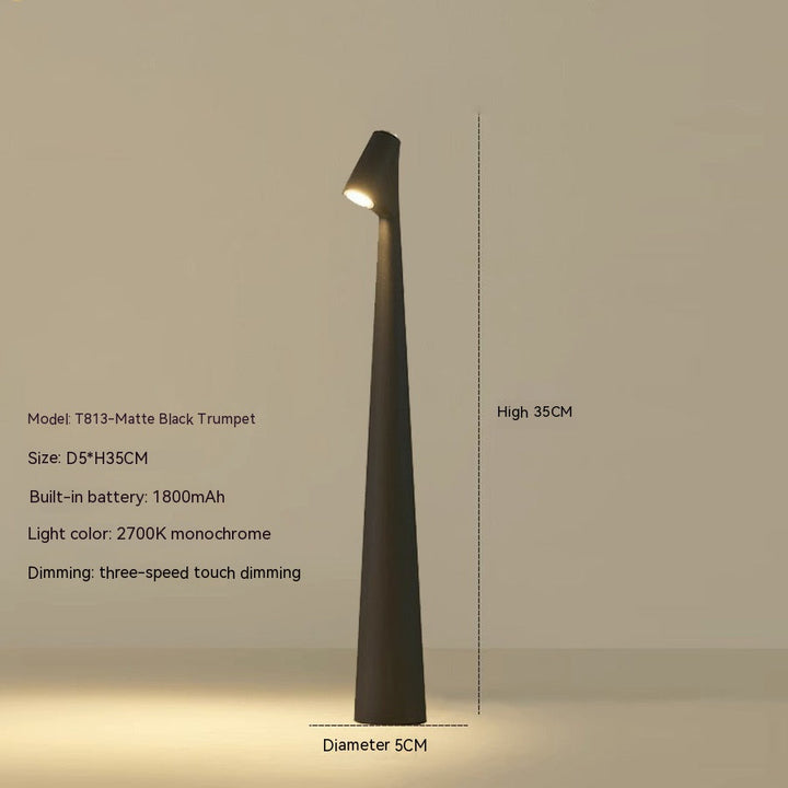 Skanto | Bordlampe Moderne Rød Metall LED Lys