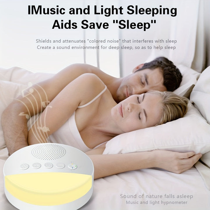 Skanto | DreamWave Hvit Lydmaskin – Beroligende Lydterapi med Timer