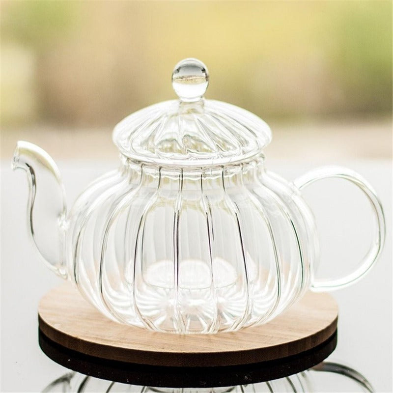Skanto | Krystallklar Glass Tekanne Sett