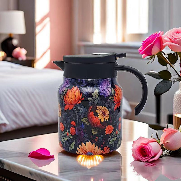 Skanto | Vintage Floral Pattern Te-kanne – Innebygd infusor