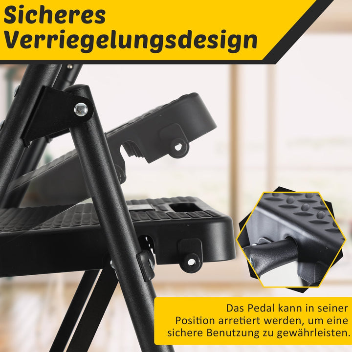 Foldebart stige 4 trinn/5 trinn med avtagbare armlener | Skanto