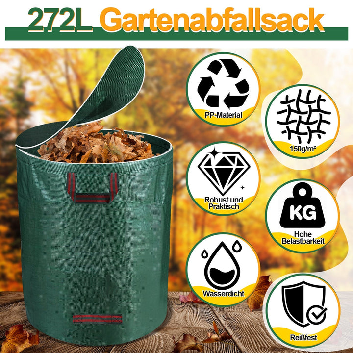 Hageavfallssekk hagesekk 272L med lokk | Skanto