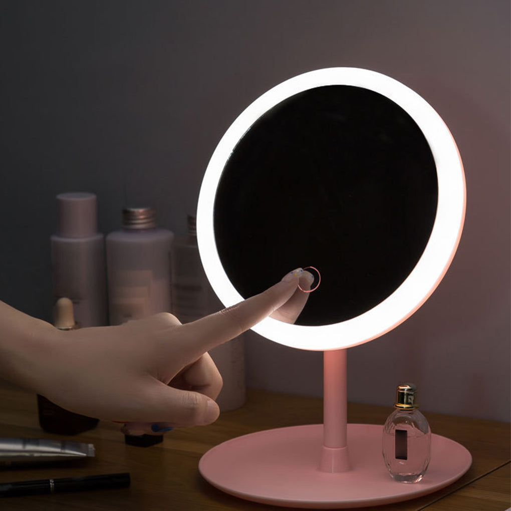 Kristallklar sikt Smart Touch LED Makeup Speil