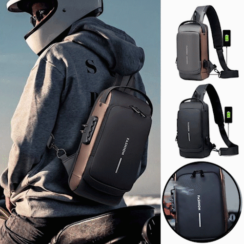 SecureGuard – Trendy Anti-innbrudd Crossbody Bag Skanto