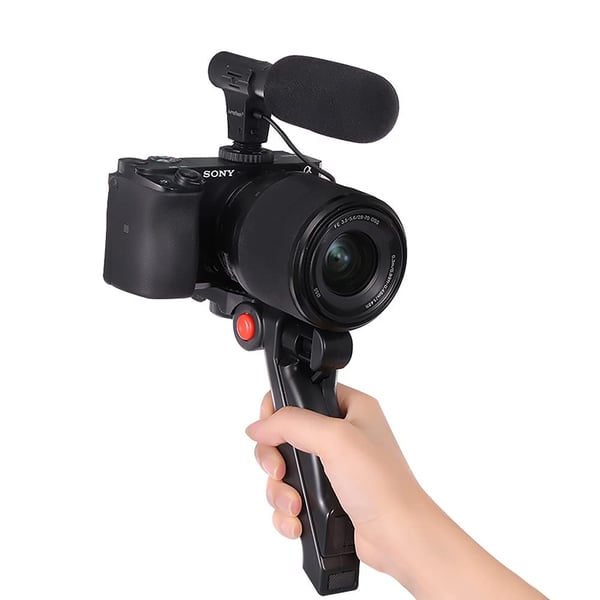 Skanto | Profesjonelt Videomikrofonsett med Stativ og LED Videolys