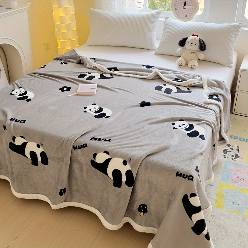 PandaSnuggle – Luksus Flanell Fleece Teppe Skanto