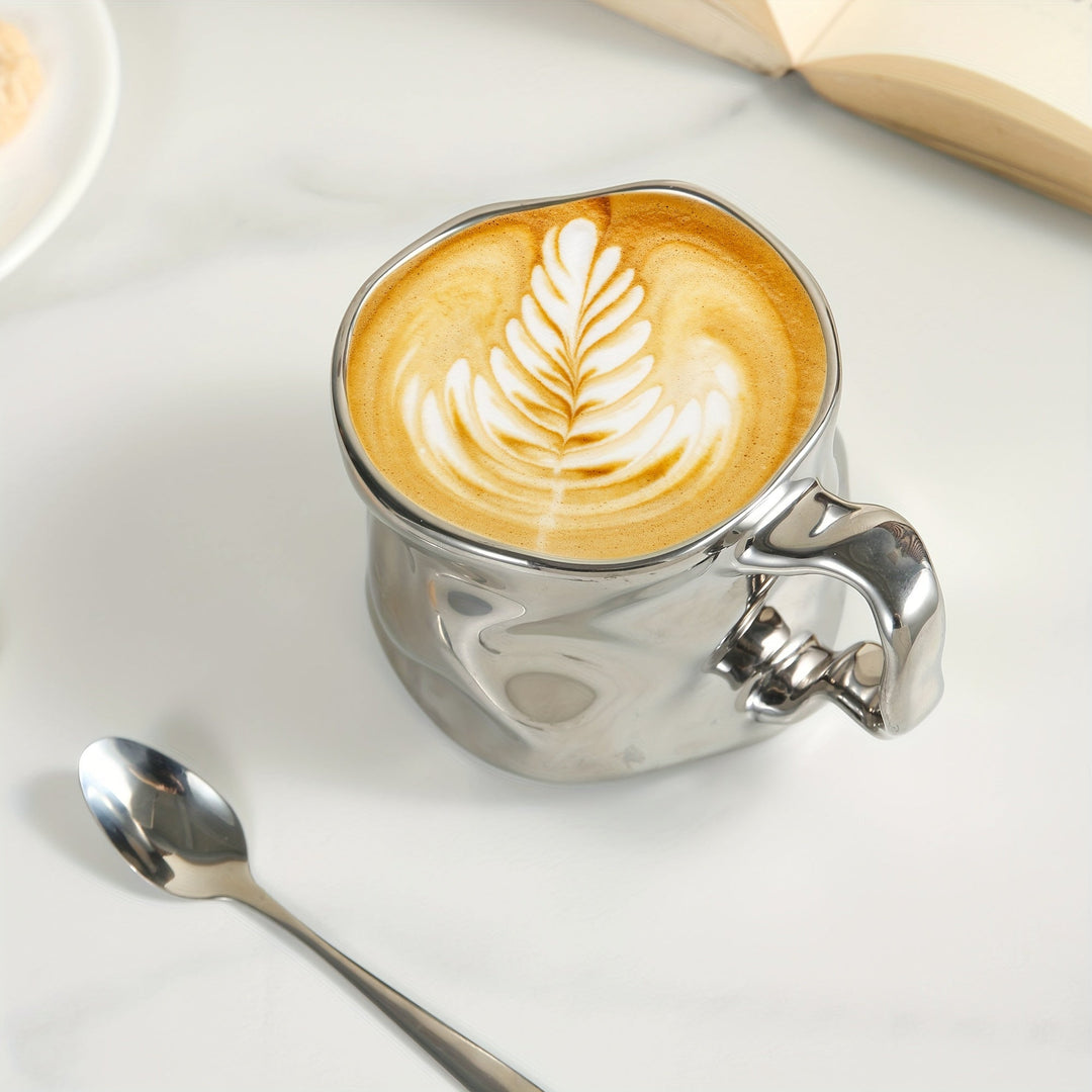 Skanto | CreArt Krus – Håndlaget keramisk kaffekrus med unikt rynket design