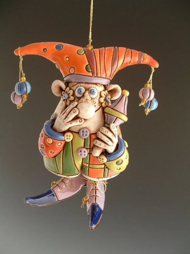Skanto | Fargerike Jester Klokke Ornamenter