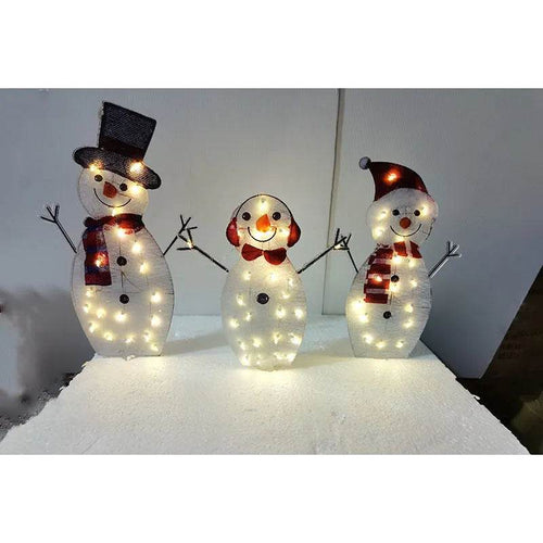 Skanto | Juledekorasjon med LED-lys Jule Snømann Ornamenter