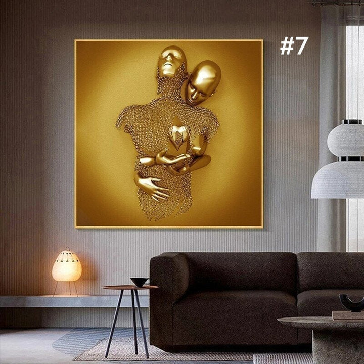 Skanto | Figurstatue av metall Kunst Veggdekorasjon