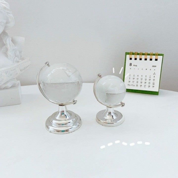 Kristall Transparent Miniatyr Glass Jordklode | Skanto