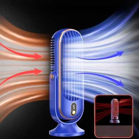 Kompakter, leistungsstarker, tragbarer Tischventilator – USB-aufladbar