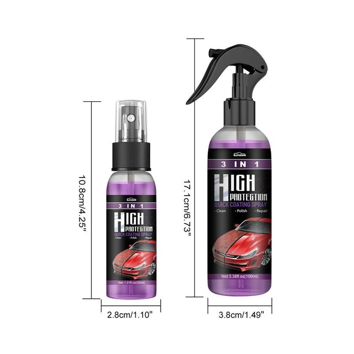 3 i 1 Høy Beskyttelse Rask Bilbelegg Spray | Skanto