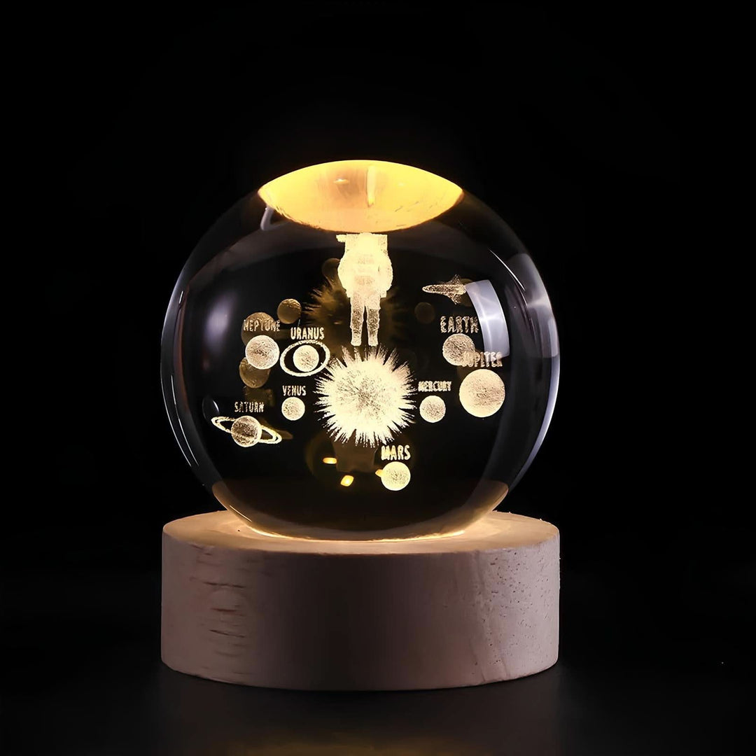 Skanto | Luminous Crystal Ball LED Nattlys Dekor
