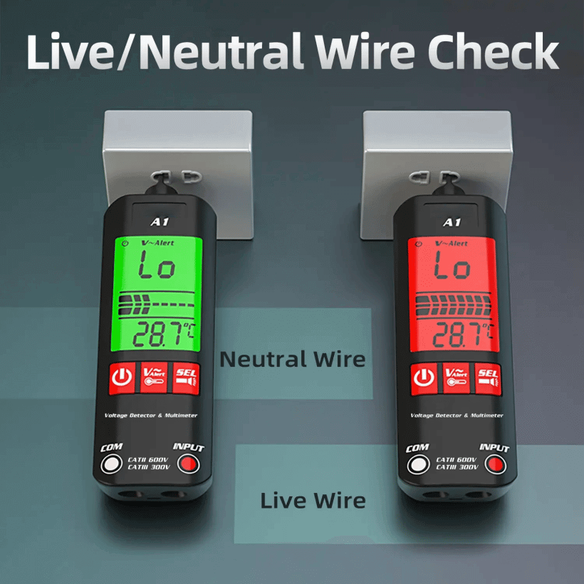 Skanto | A1 Fullautomatisk Anti-Brenne Intelligent Digitalt Multimeter