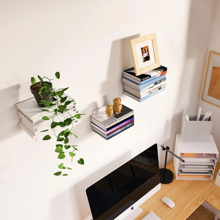 Skanto | StealthShelf — Gi bøkene dine en magisk levitasjonsbeskjed og forvandle hvilken som helst vegg til en stilfull scene!
