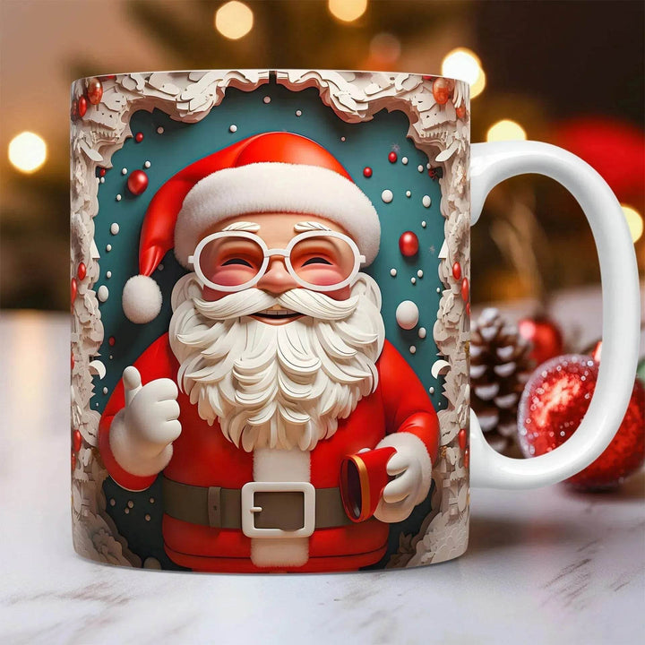 Skanto | Kreativ 3D Julekeramikk Kopp Julegave