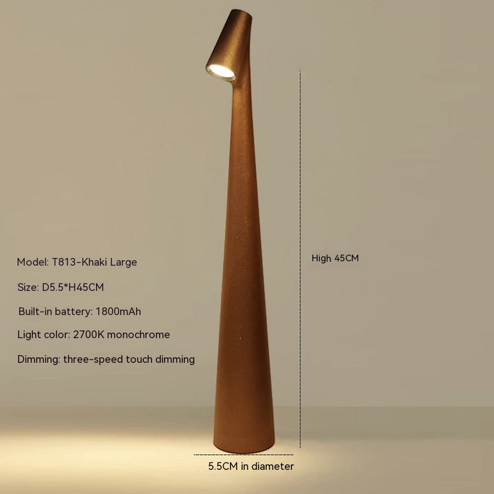 Skanto | Bordlampe Moderne Rød Metall LED Lys