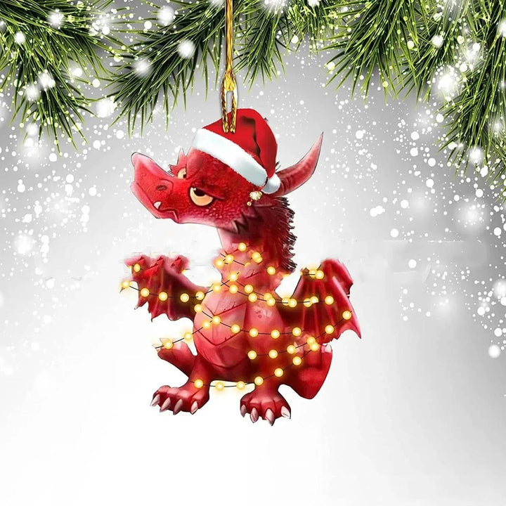 Skanto | Dinosaur Drageegg Juledekorasjoner Pendant Akryl