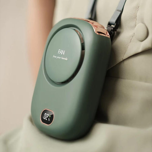 Bærbar USB-oppladbar hengende hals mini-vifte | Skanto