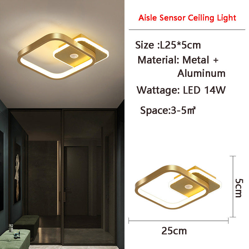 Skanto | MotionGlide PIR Bevegelsessensor LED Taklampe | Smart Belysning | Energisparende | Perfekt for Gang & Bad