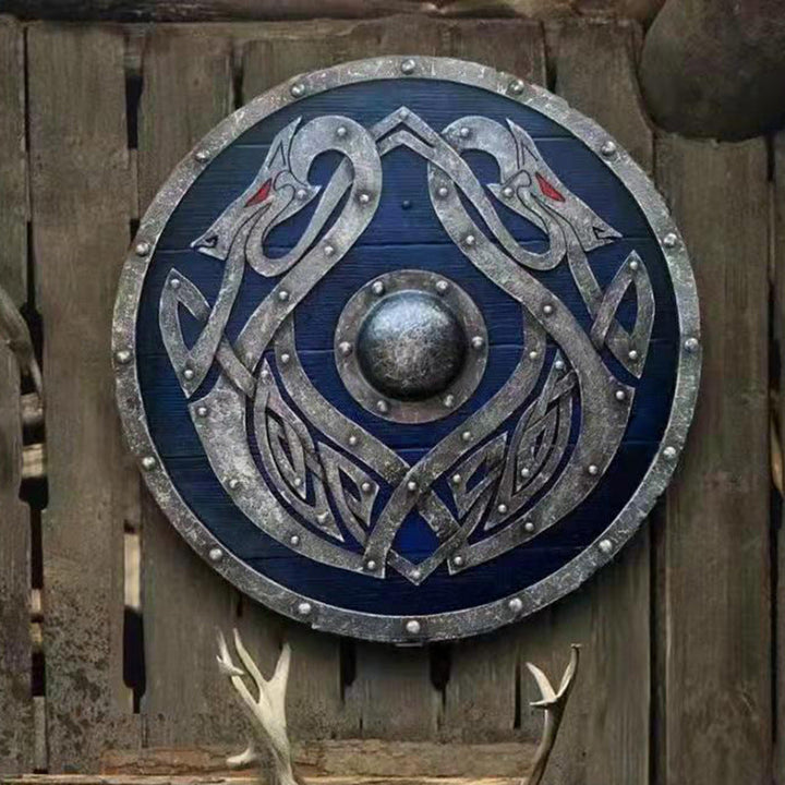 Skanto | Eivor Valhalla Raven Kamp Skadet Viking Tre Skjold 30CM