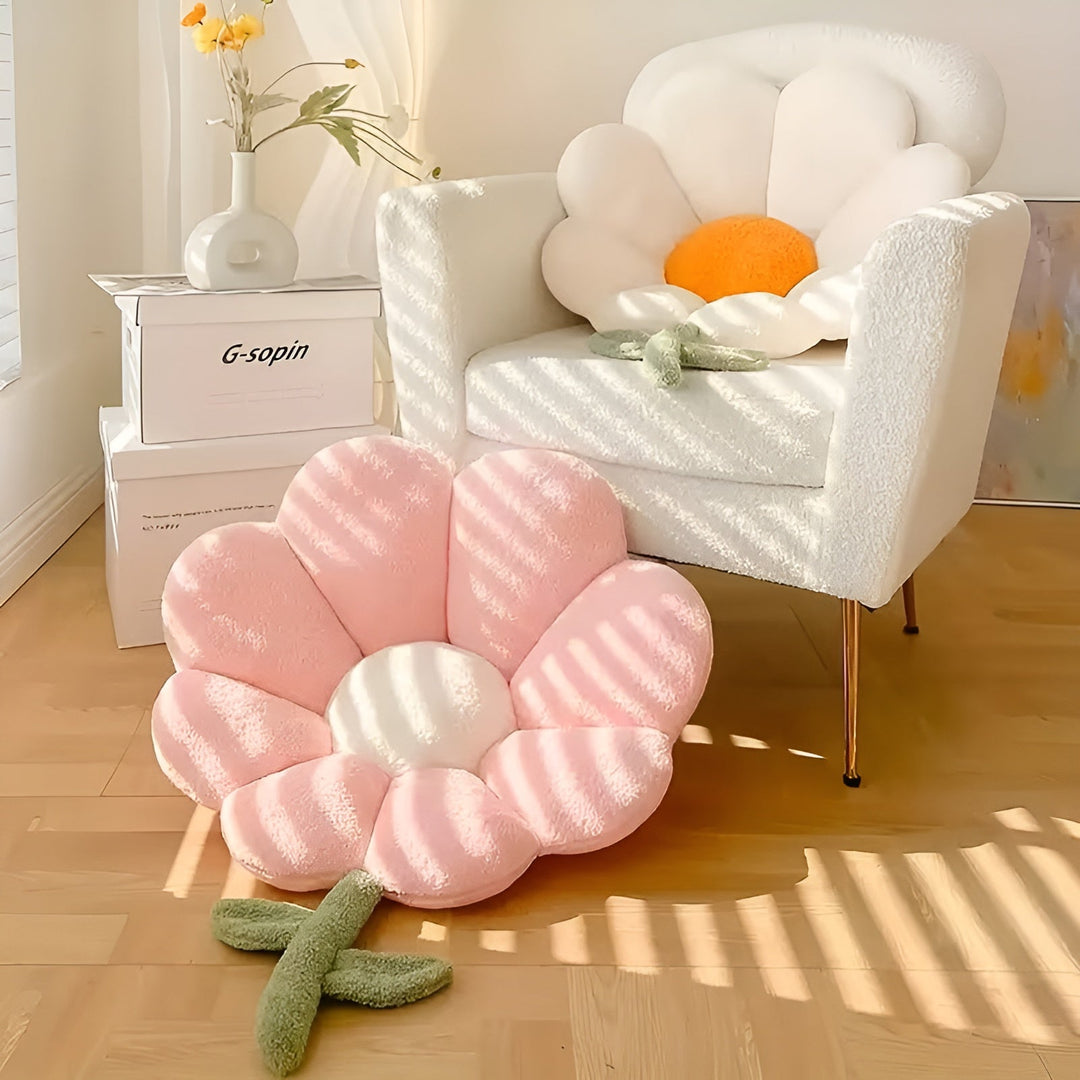 Blomsterpute – Myk og koselig | Dekorativ gulvpute til sofa, soverom og stue