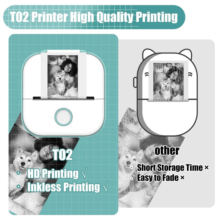 PocketPrint Mini – Bærbar termisk fotoprinter uten blekk | Skanto