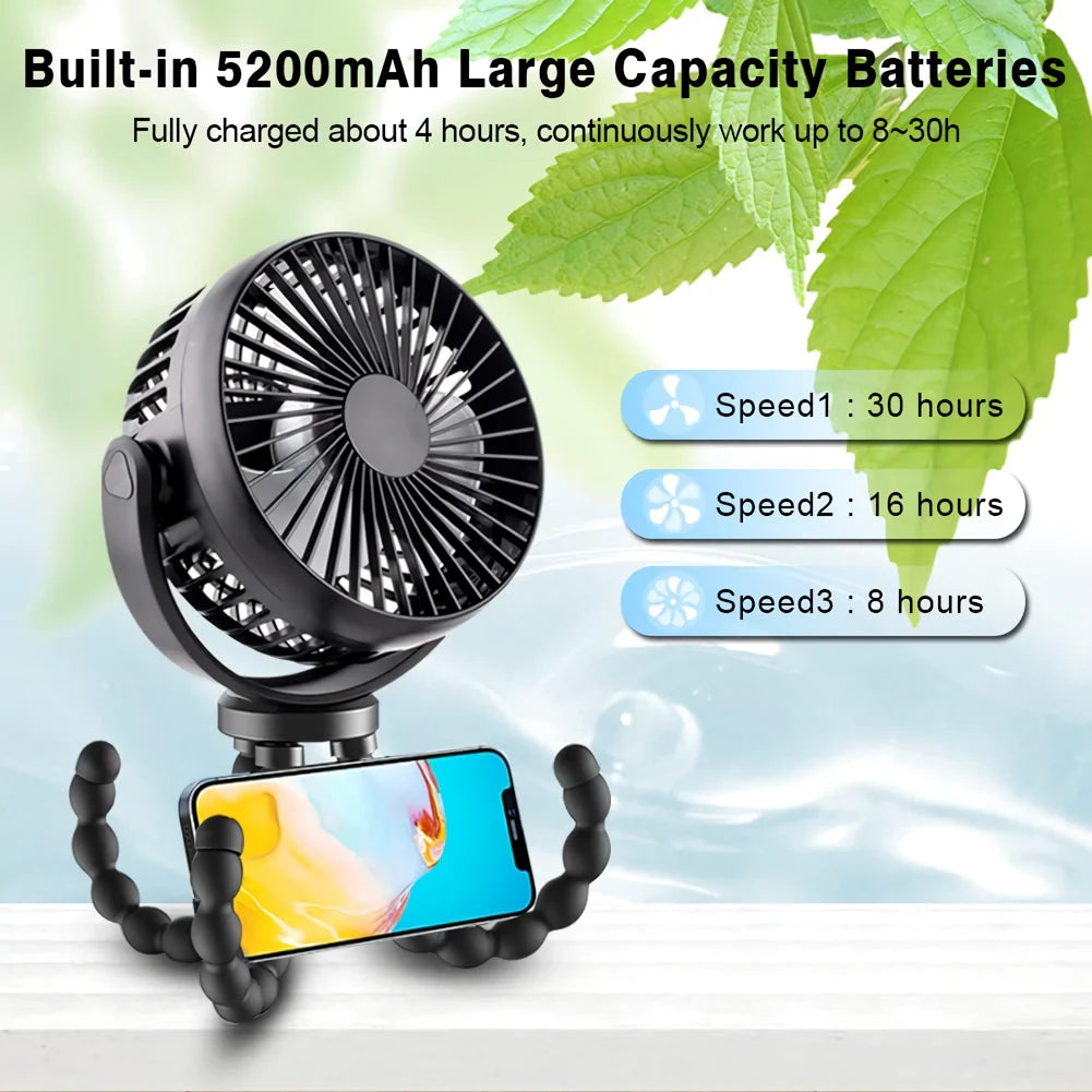 Compact Octopus Mini Fan | Skanto