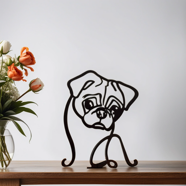Skanto | Artipaws Abstrakt Hundeskulptur | Moderne design | Høy kvalitet kunstfigur | For hylle & bord