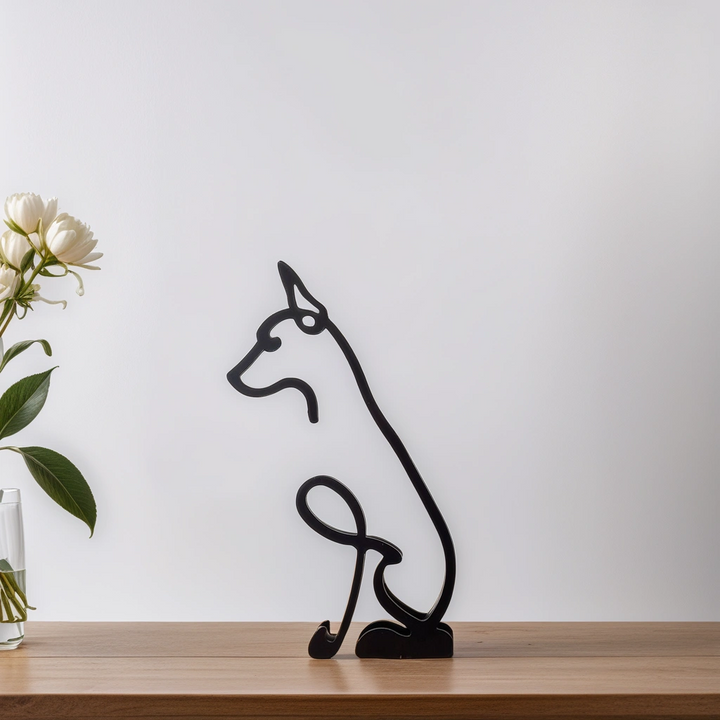 Skanto | Artipaws Abstrakt Hundeskulptur | Moderne design | Høy kvalitet kunstfigur | For hylle & bord