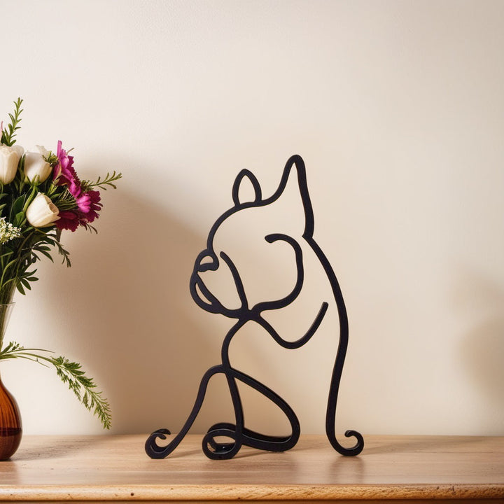 Skanto | Artipaws Abstrakt Hundeskulptur | Moderne design | Høy kvalitet kunstfigur | For hylle & bord