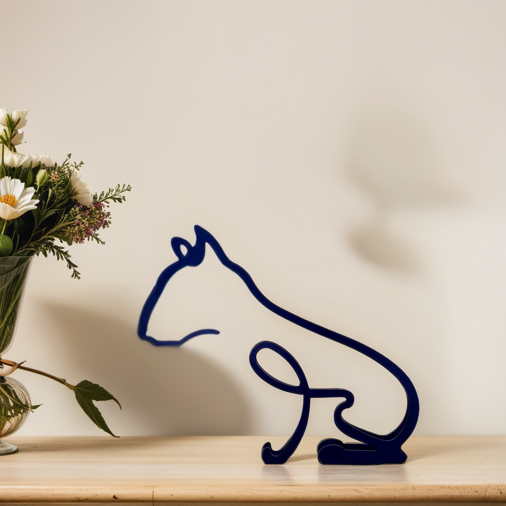 Skanto | Artipaws Abstrakt Hundeskulptur | Moderne design | Høy kvalitet kunstfigur | For hylle & bord