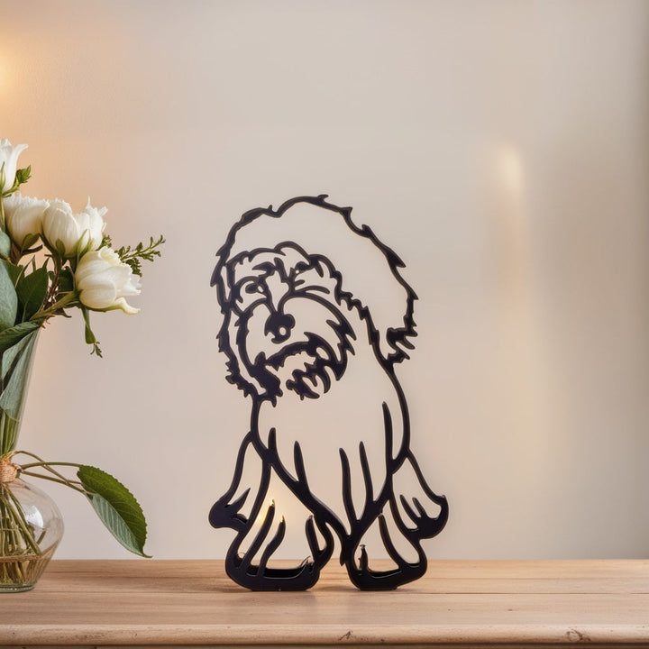 Skanto | Artipaws Abstrakt Hundeskulptur | Moderne design | Høy kvalitet kunstfigur | For hylle & bord