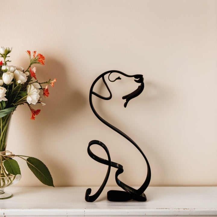 Skanto | Artipaws Abstrakt Hundeskulptur | Moderne design | Høy kvalitet kunstfigur | For hylle & bord