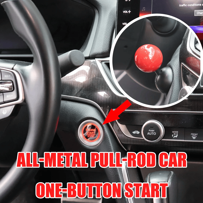 Skanto | Bil Motor Start Stopp Knapp Joystick Full Metall Kule-Stang