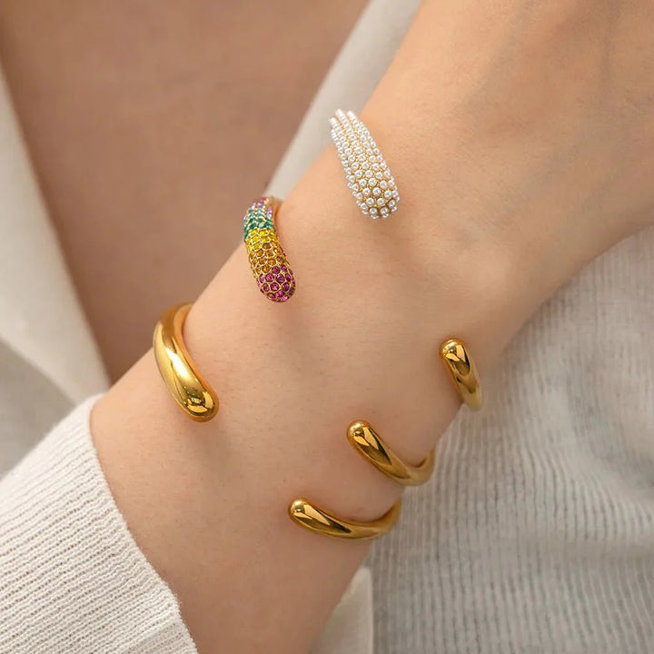 Skanto | Aksonert Klassisk Bangle Cuff Armbånd