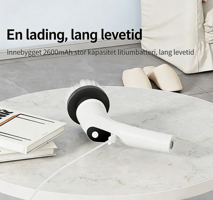 Skanto | Elektrisk Spin Scrubber – Enkel rengjøring på halvparten av tiden