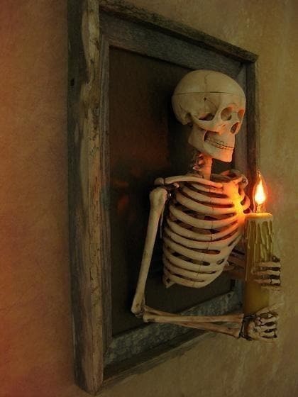 Skanto | Haunted house hodeskalle halloween dekorasjon
