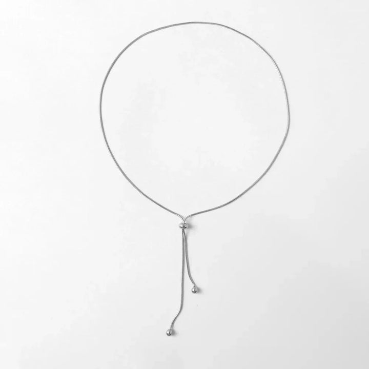 Skanto | Justerbar Slangekjede Lariat Halskjede