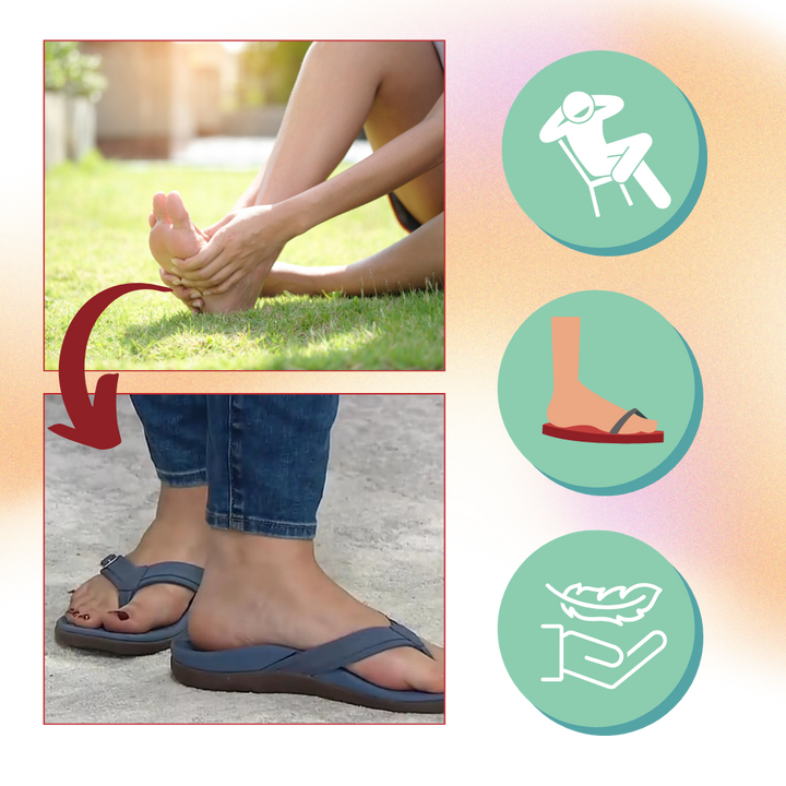 Ortopediske sandaler med justerbare remmer