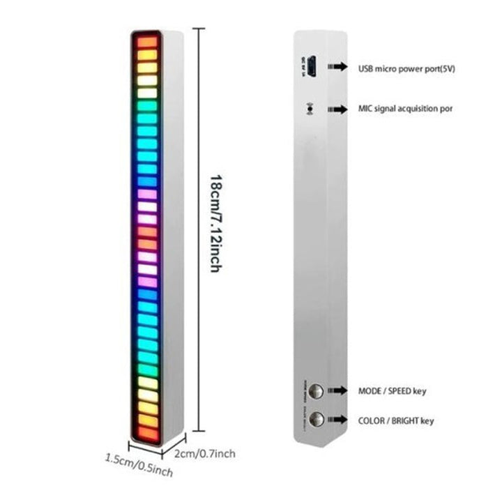 Skanto | Trådløs Lydaktivert RGB Lyslist