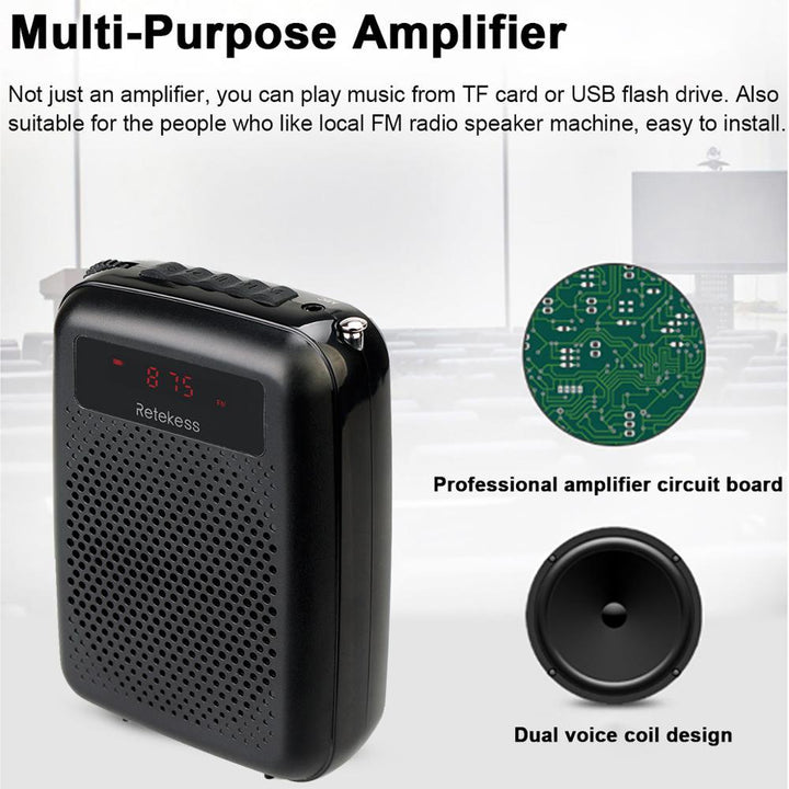 Skanto | Voice Amplifier for Teachers - Bærbar Forsterker Høyttaler