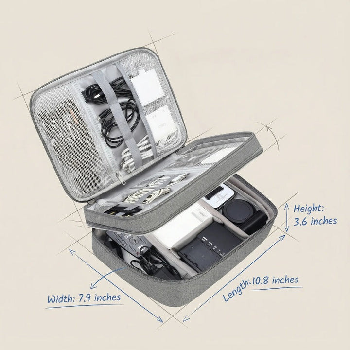Triple Layer Tech Organizer Skanto