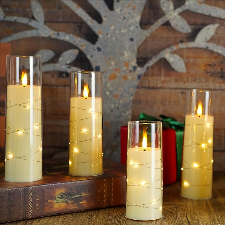 Skanto | SoftFlame - LED Lyssett med Fjernkontroll