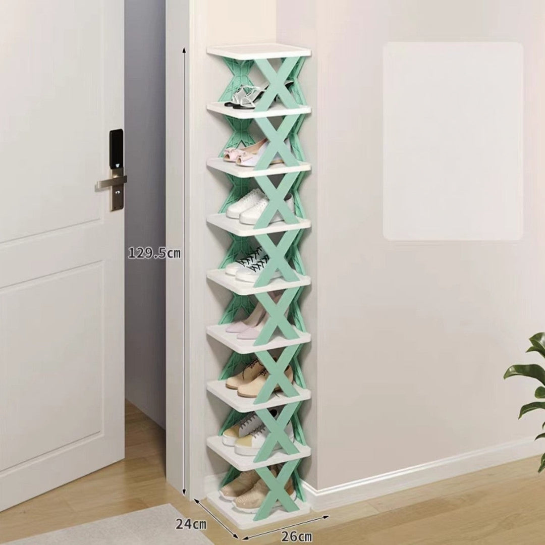 Narrow Shoe Rack Tower | Skanto