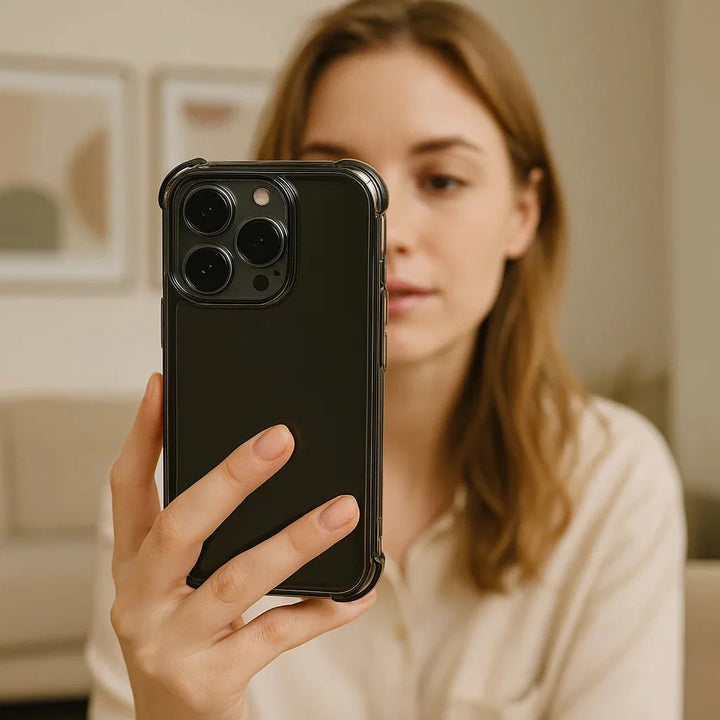 Skanto | AeroGuard – Støtsikker Gjennomsiktig Beskyttelsesdeksel for iPhone 11-17