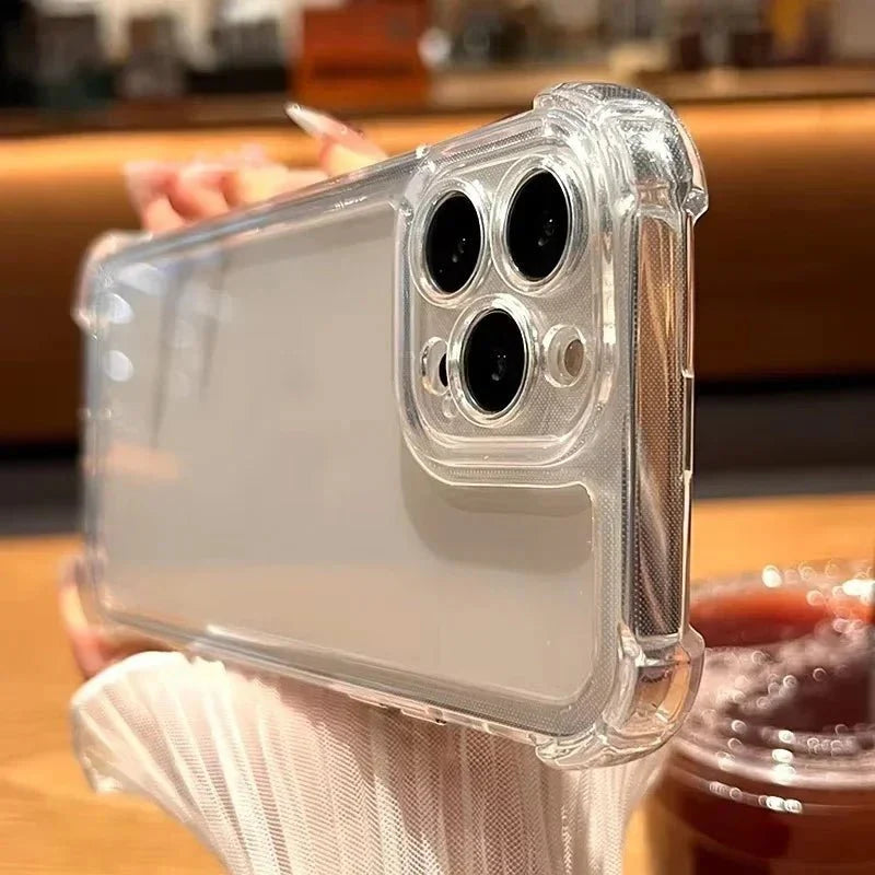 Skanto | AeroGuard – Støtsikker Gjennomsiktig Beskyttelsesdeksel for iPhone 11-17